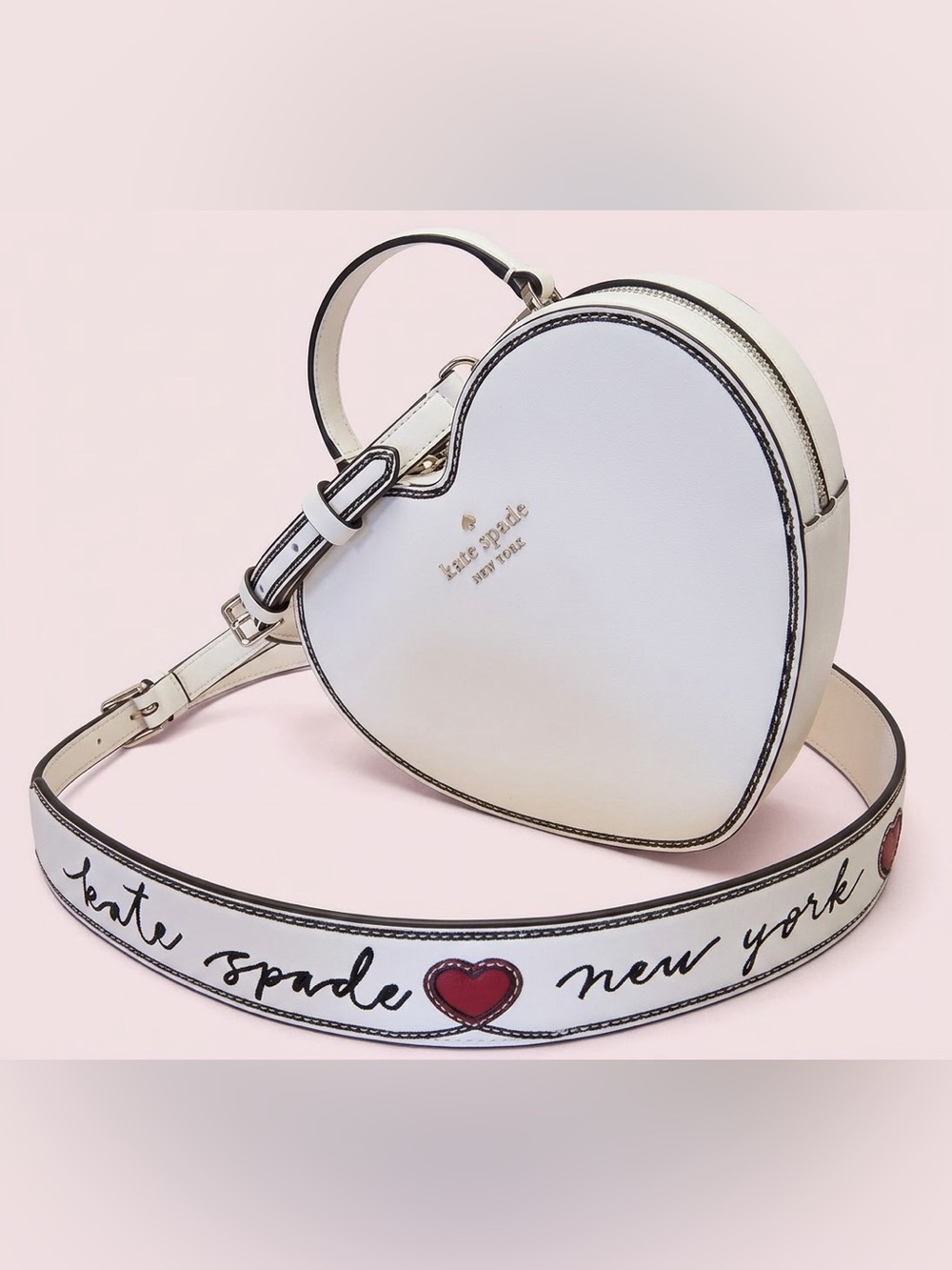 Kate Spade Love Shack Heart Crossbody handbag w amazing Guitar Strap - NWOT